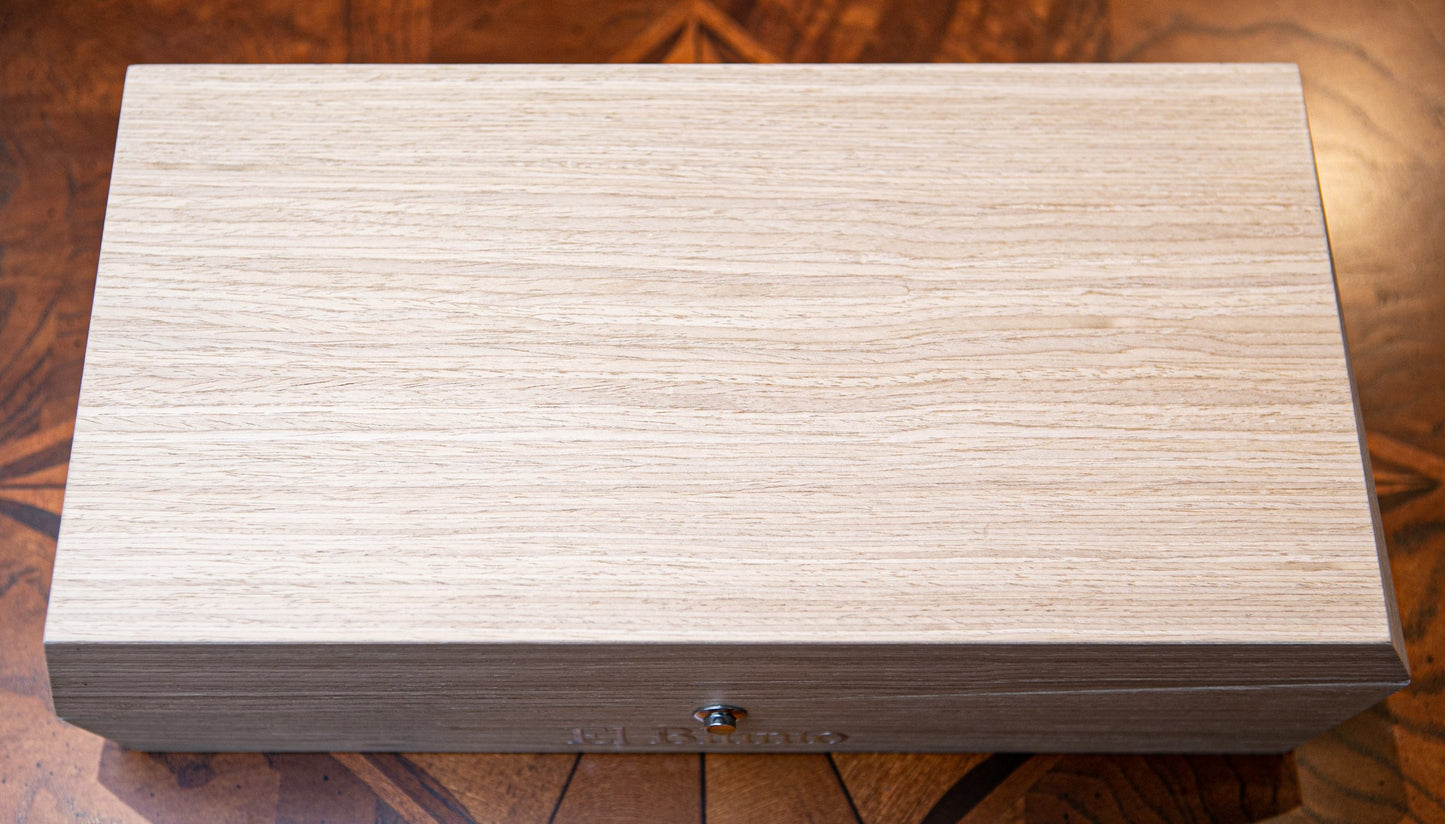 El Blunto White Wood Humidor (Empty)