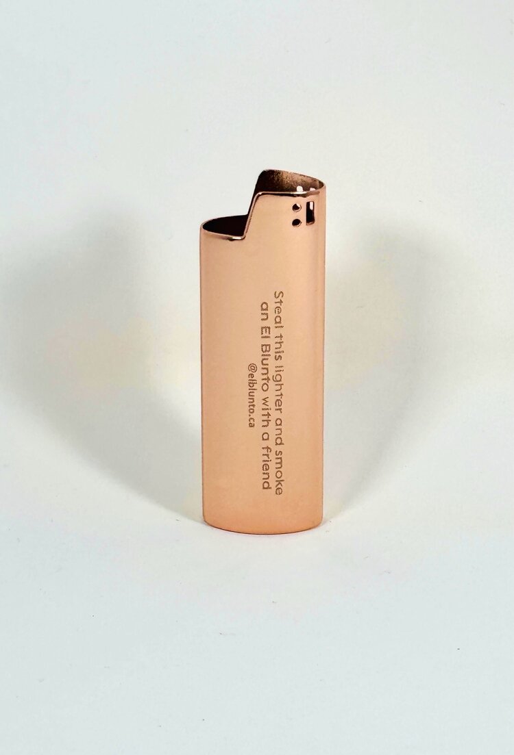 El Blunto Rose Gold Lighter Cover